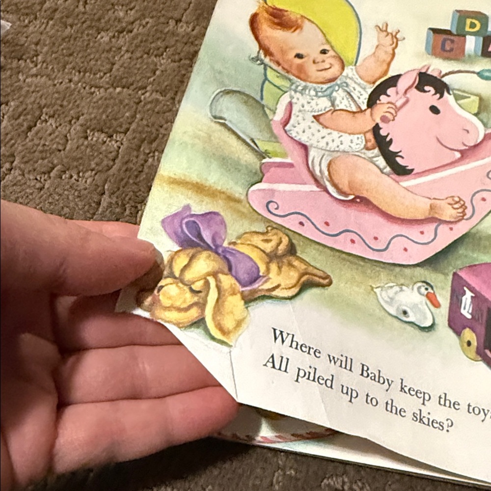 Vintage 1959 Classic Children's Book Baby's Christmas Little Golden - Picture 14 of 16